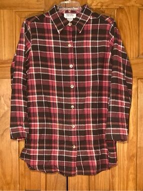 NWOT Vintage Mainstreet Blues Flannel Top Size M